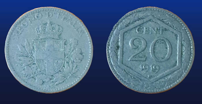 ITALY - 1919 C 20 CEMTESIMI