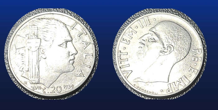 ITALY - 1939 20 CENTESIMI