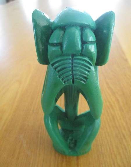Four Colourful hand carved & painted Wise Monkeys - African style - See, hear, speak and do no evil