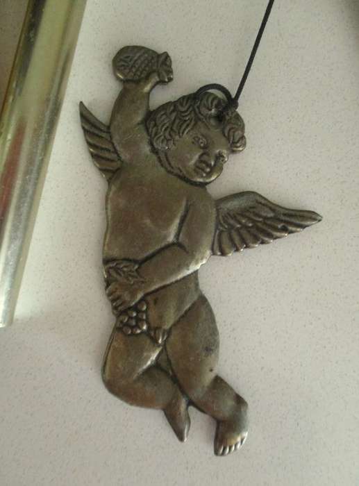 Brass cherub wind chimes with lovely tinkling sound