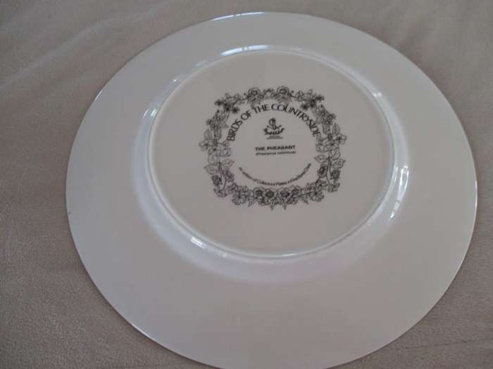 Royal Chelsea Fine Bone China - three plates from their "Birds of the Countryside" collection
