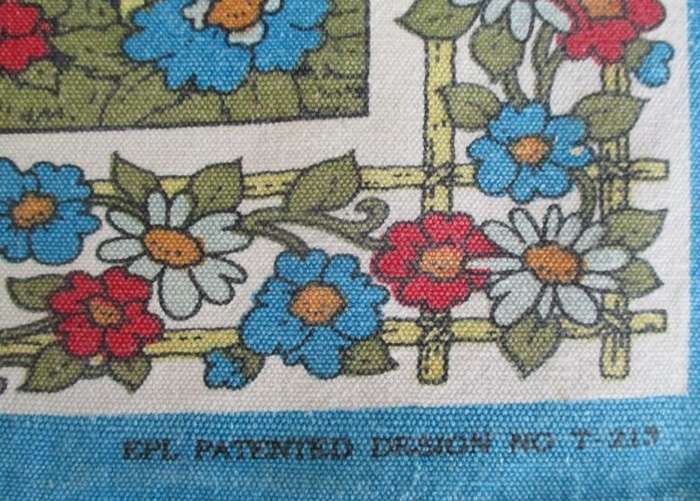 A vintage "My Home"  pictorial cloth - EPL patented design
