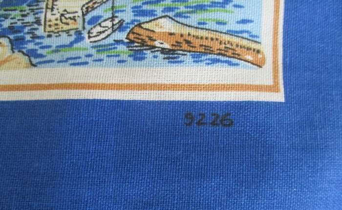A large vintage pictorial cloth - Cornwall