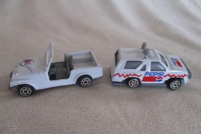 2. - Batch of four rather rare and very collectable Pepsi die cast vehicles
