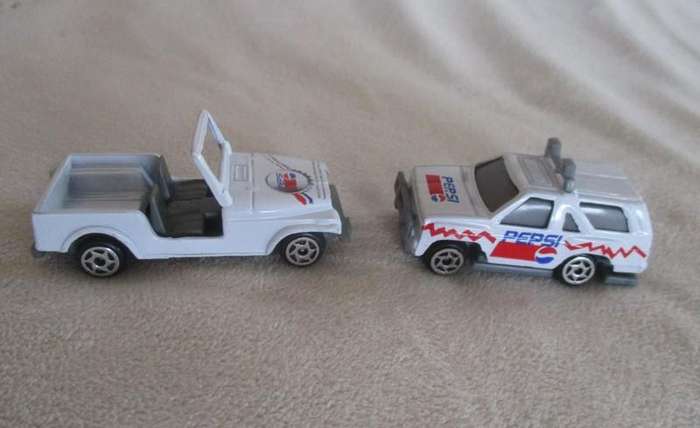 2. - Batch of four rather rare and very collectable Pepsi die cast vehicles