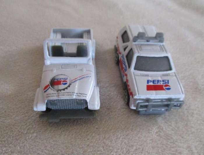 2. - Batch of four rather rare and very collectable Pepsi die cast vehicles