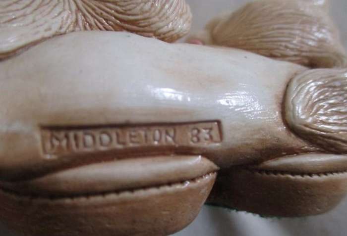What's not to love? Vintage 1983 Moorcraft, Blackpool, England - Bunny rabbits by Tiggy Middleton