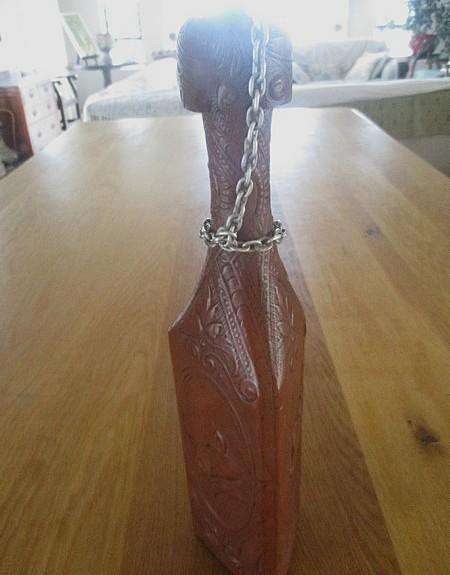 Two beautifully decorative Spanish hand made leather embossed decanters