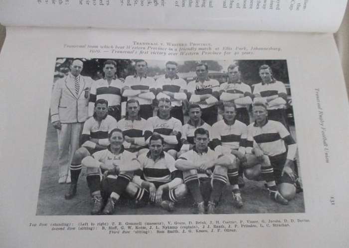 1933 edition - The History of South African Rugby Football (1875-1932) by Ivor d. Difford