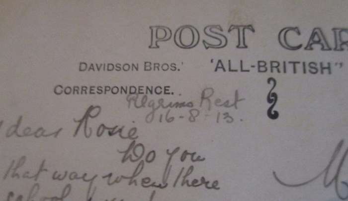 Antique 1930 "All-British" postcard entitled "Saturday to Monday"