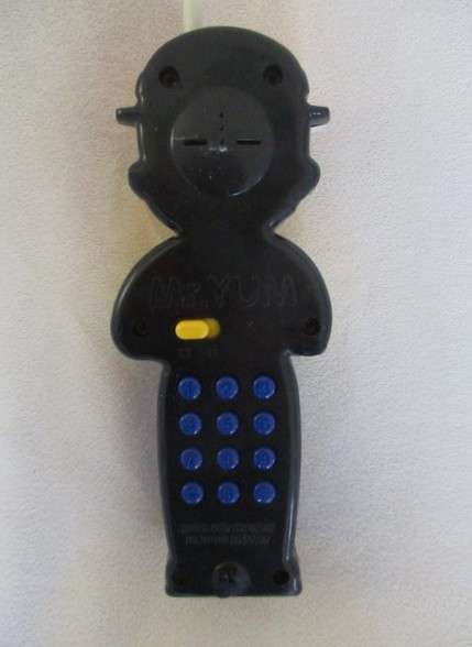 Rare vintage 1990's Jollibee & Mr. Yum walkie talkies to display