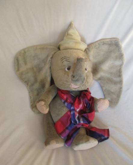 Ultra rare!! Very large vintage 1930's/40's Dumbo still stuffed with wood wool/excelsior - Steiff?