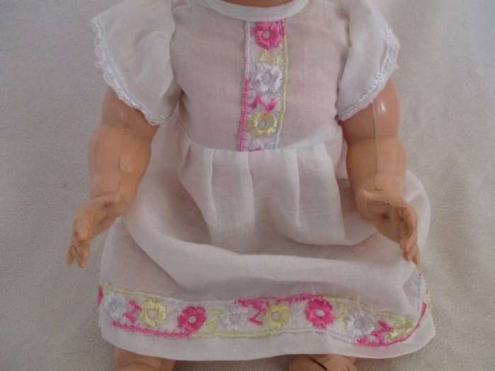Vintage hard plastic doll made in England