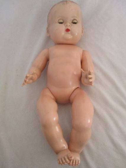 Vintage hard plastic doll made in England