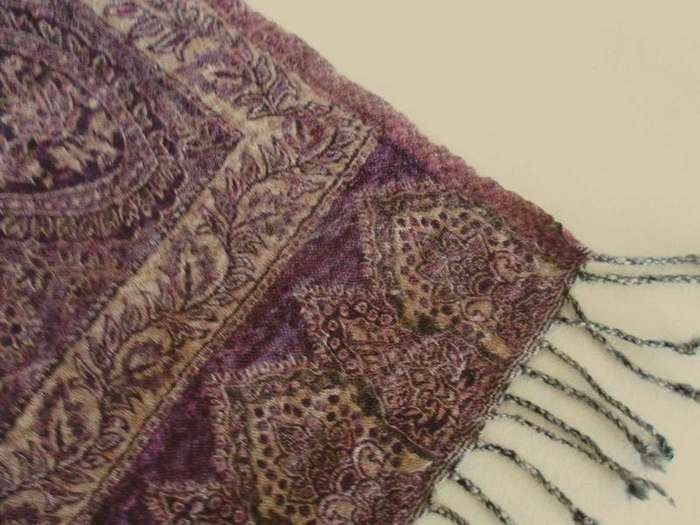 Thicker than most - vintage/antique Kashmir wool throw/cloth