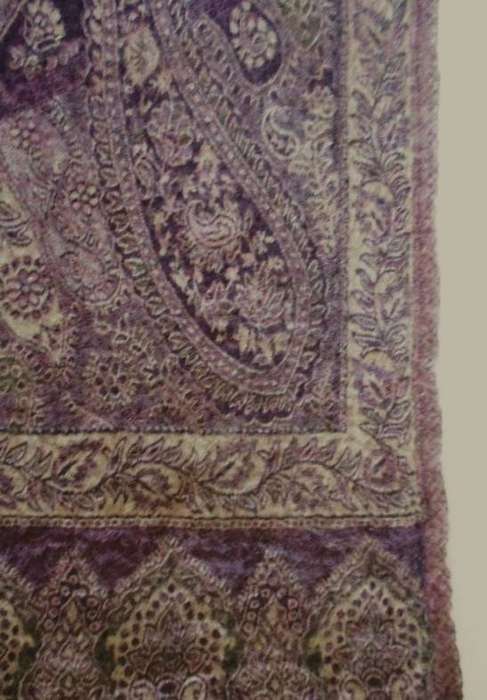 Thicker than most - vintage/antique Kashmir wool throw/cloth