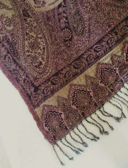 Thicker than most - vintage/antique Kashmir wool throw/cloth