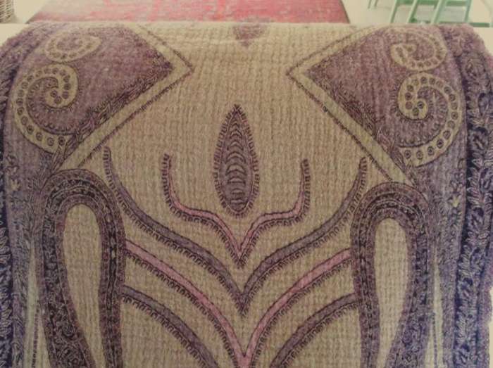 Thicker than most - vintage/antique Kashmir wool throw/cloth