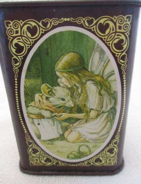 Vintage 1970's Cicely M. Barker (of Flower fairies fame) tin money box