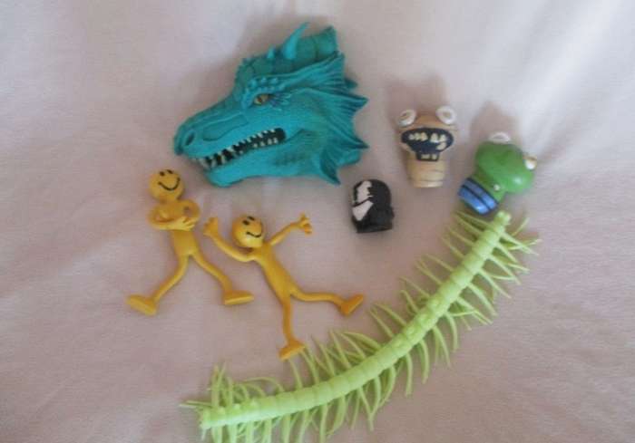 Batch of seven stress-relieving squishy, squidgy toys - for kids but irresistible for adults!