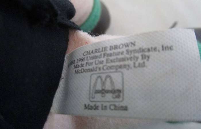 WOW!! VERY rare (and larger) vintage 1960's Snoopy & friends made for McDonalds (but not in S.A.)