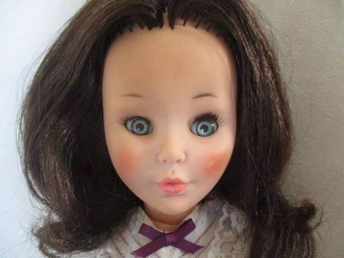 Vintage 1960's SAD doll with exquisite face, graceful body and Italian Furga-like look.