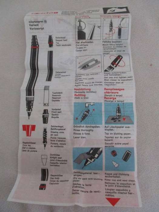 Rotring, Germany isograph/technical drawing set