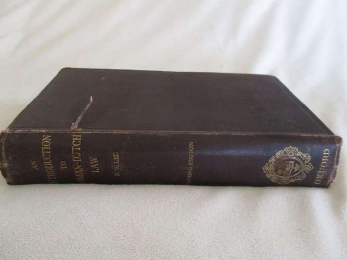 1925 - An Introduction to Roman-Dutch Law by R.W. Lee