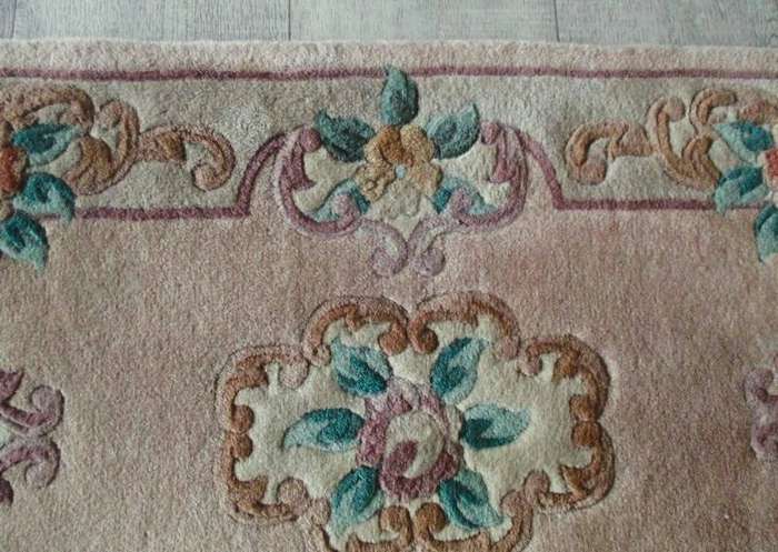 No.1 - Gorgeous vintage hand crafted Chinese floral rug