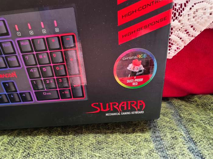 Redragon SURARA K582 RGB Mechanical Gaming Keyboard  HOT-SWAPPABLE (OUTEMU Red)