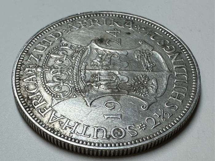 1924 Union of SA 2 1/2 shilling coin