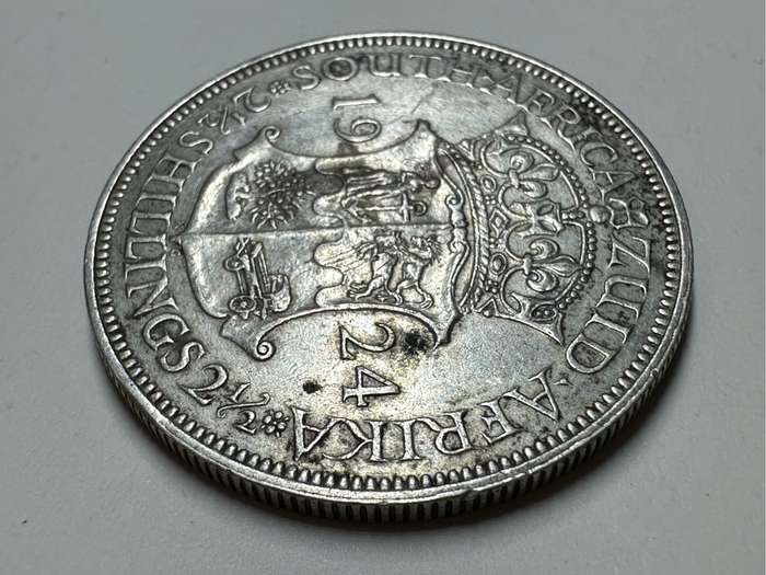 1924 Union of SA 2 1/2 shilling coin
