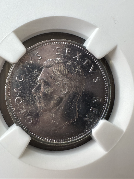 1950 1 shilling NGC graded PF 65 coin