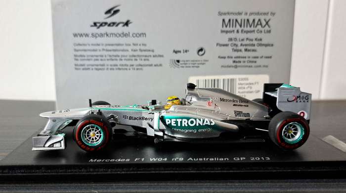 Spark Mercedes F1 W04 Nico Rosberg Australia 2013 1/43