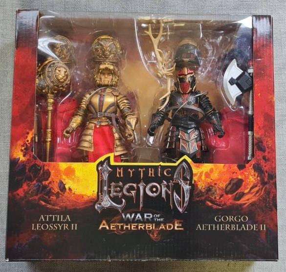 Four Horsemen Mythic Legions War Aetherblade Deluxe 2 Pack Set Attila & Gorgo - READ DESCRIPTION