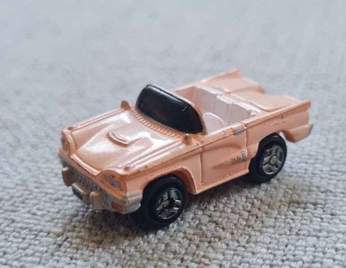 Galoob Micro Machines Light Pink '58 Convertible Ford Thunderbird Car Vintage