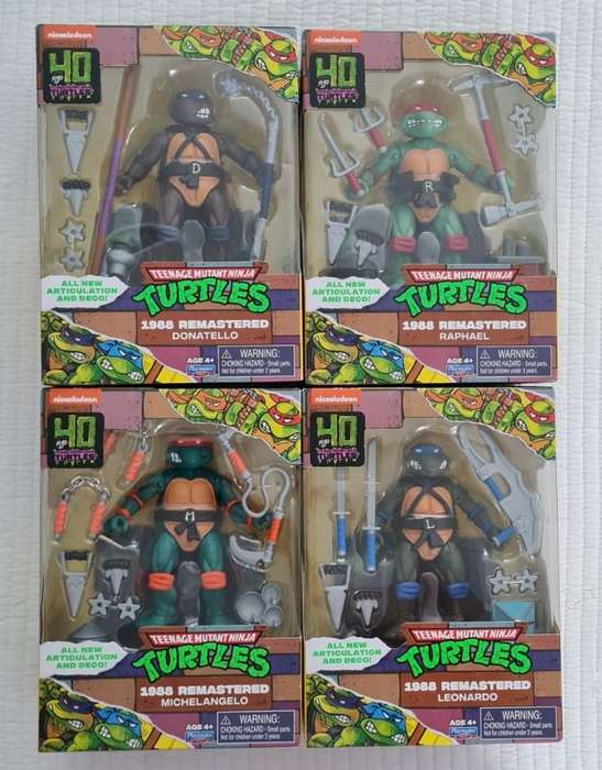 Teenage Mutant Ninja Turtles Remastered Nickelodeon Walmart Exclusive TMNT vintage STYLE Playmates