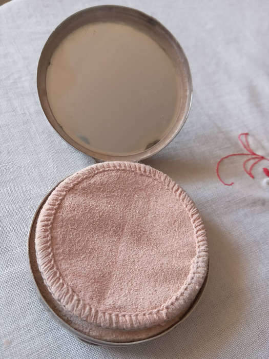 Antique Hallmarked Silver Powder Compact