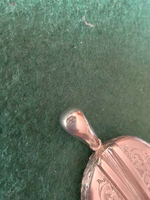 Large Antique Sterling Silver Locket
