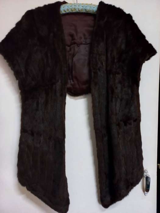 Mink jacket with wrap/stole