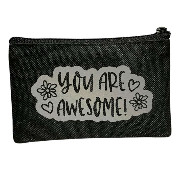 Birthday Money/Voucher Purse - Black with Reflective Print