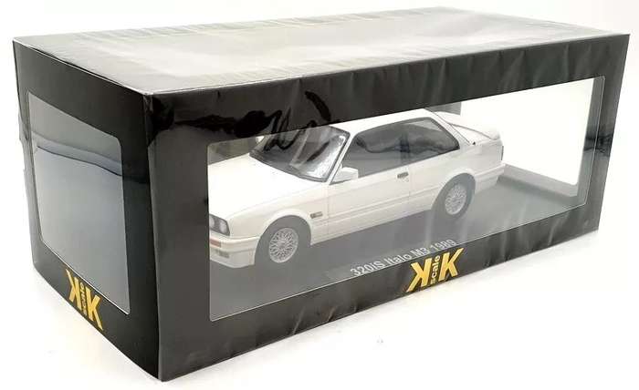 Die cast BMW 320iS (E30 Italo M3) year 1989 white 1:18 KK-Scale - SA's 325is