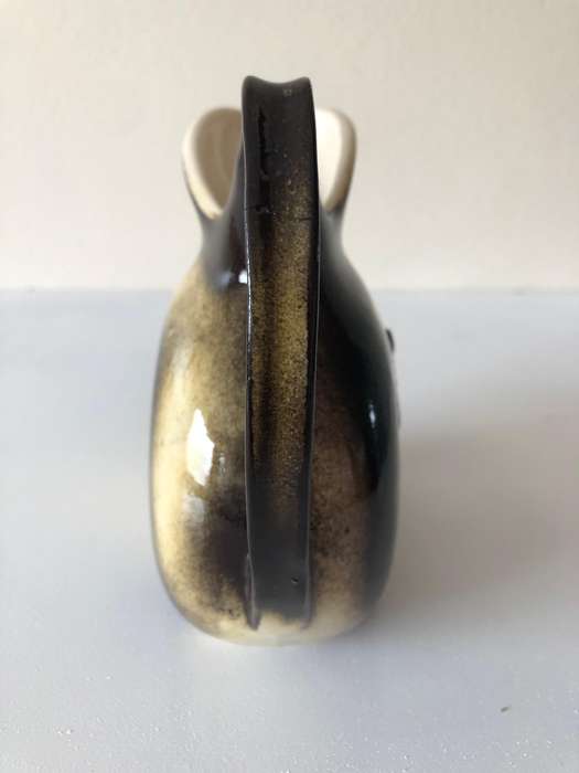 GLAZED ZEBRA CERAMIC JUG