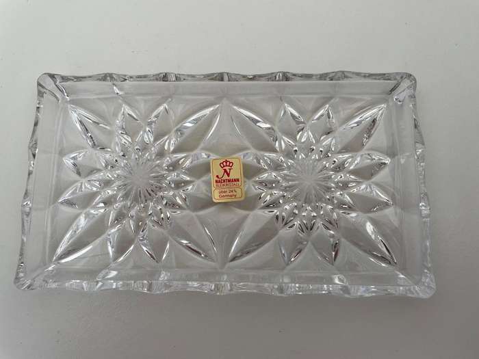 NACHTMANN GERMANY -  CRYSTAL SUGAR & CREAMER & TRAY - IMMACULATE CONDITION WITH ORIGINAL LABEL
