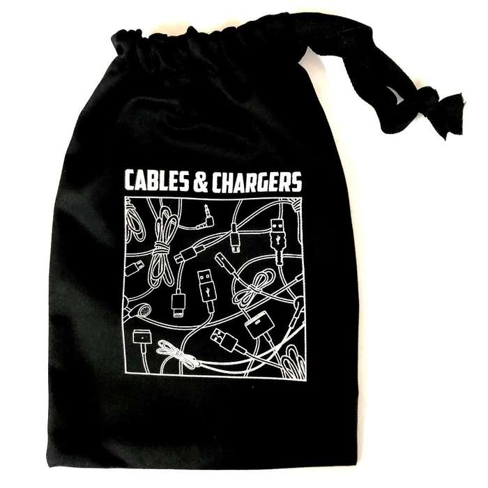 Cable & Charger Bag - Black