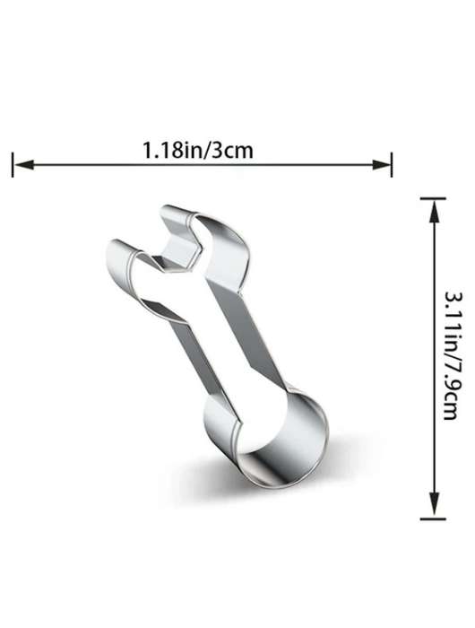 Stainless Steel Cookie Cutter  Durable, Food-Safe, -  Baking, Fondant, Sandwich & Craft - Wrench