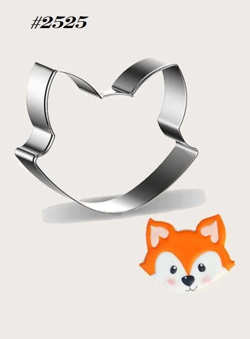Stainless Steel Cookie Cutter  Durable, Food-Safe, -  Baking, Fondant, Sandwich & Craft - Fox