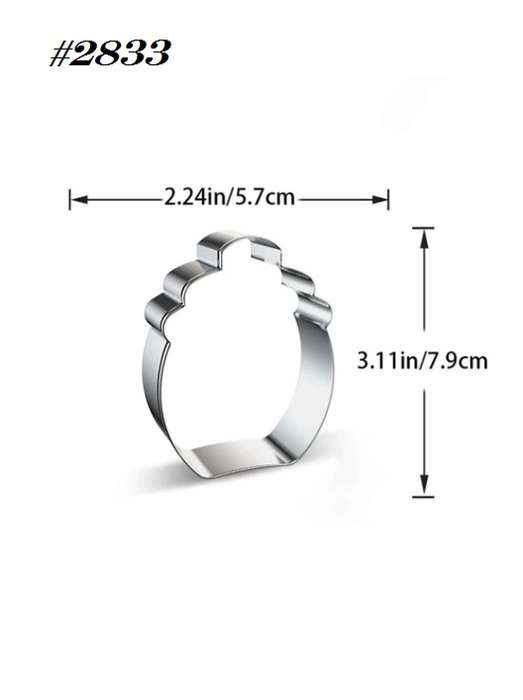 Stainless Steel Cookie Cutter  Durable, Food-Safe, -  Baking, Fondant, Sandwich & Craft - Honey jar