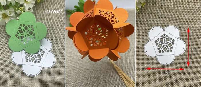 Cuttlebug - Die - Flower Ball - card-making / Scrapbooking