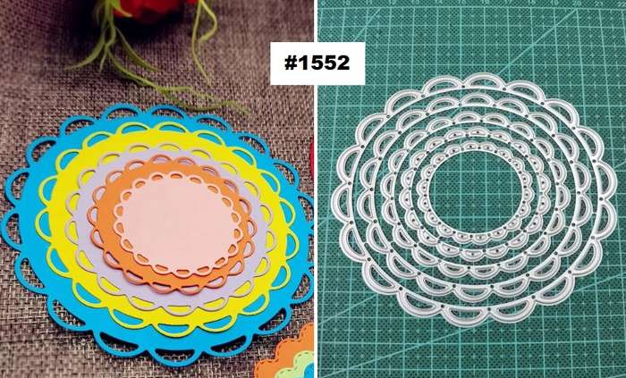Cuttlebug - Die - Scalloped Nested Circle  - card-making / Scrapbooking